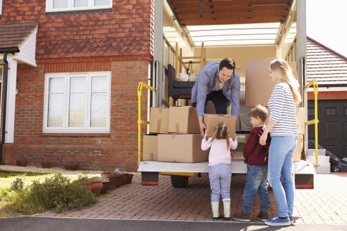 House movers in Belvedere preparing a residential move