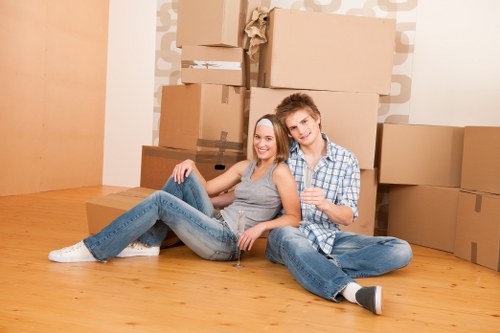 Loading furniture into a moving truck for a local Belvedere move