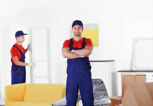 Commercial moving team planning a business relocation in Belvedere