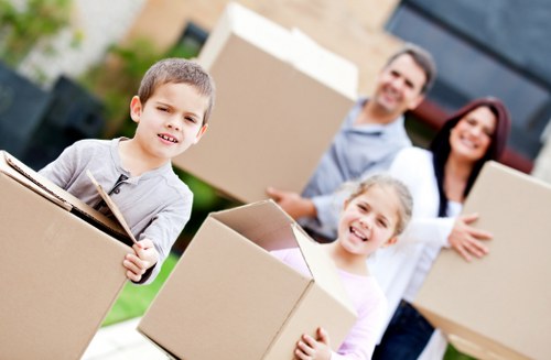 Furniture and boxes loaded for a residential move in Belvedere